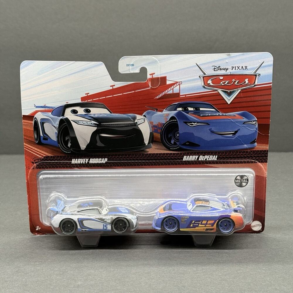Disney Pixar Cars Harvey Rodcap & Barry DePedal Metal Series Mattel 2021